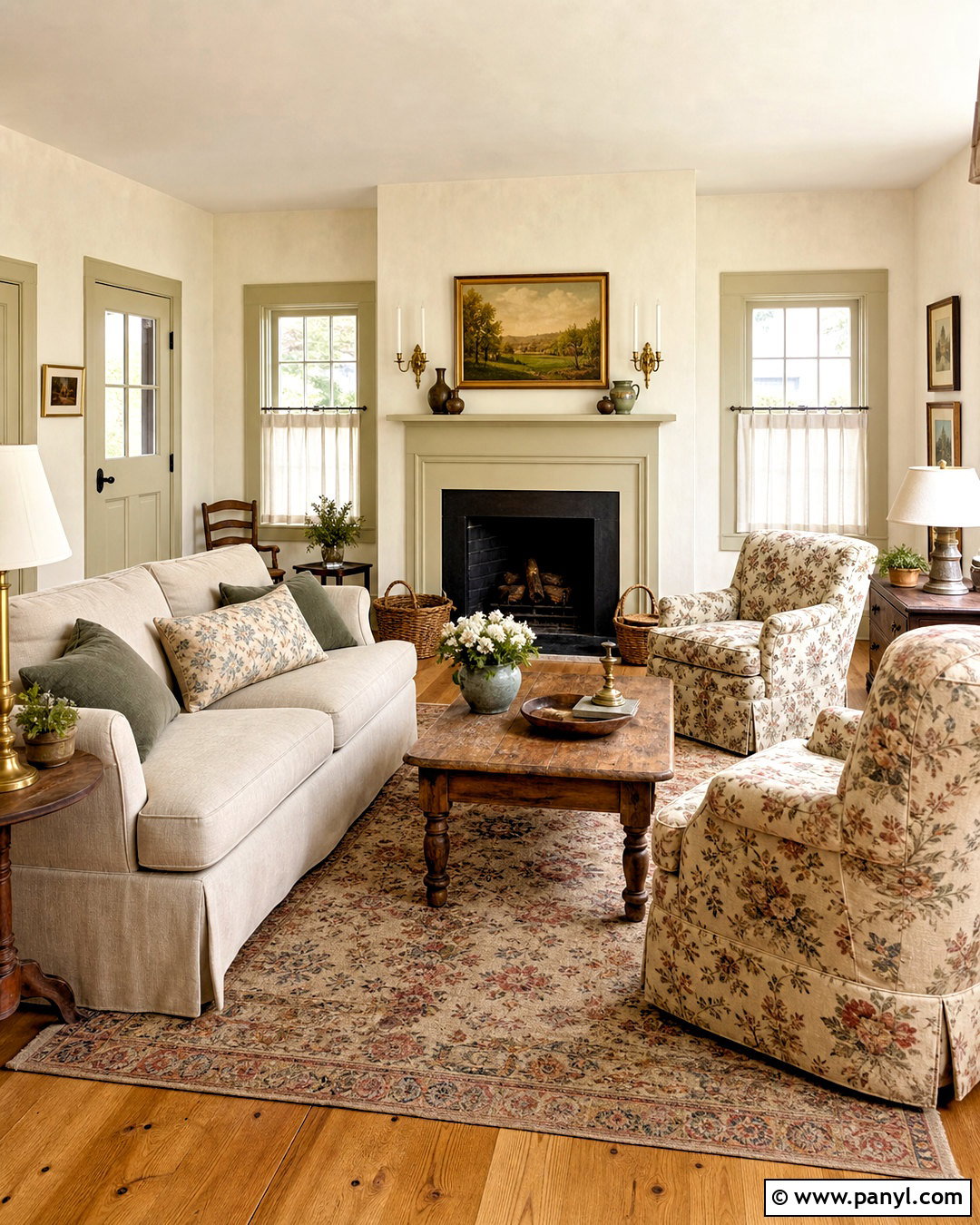 Alabaster Walls With Accessible Beige Trim Cottage Interior - 20 alabaster walls accessible beige trim ideas