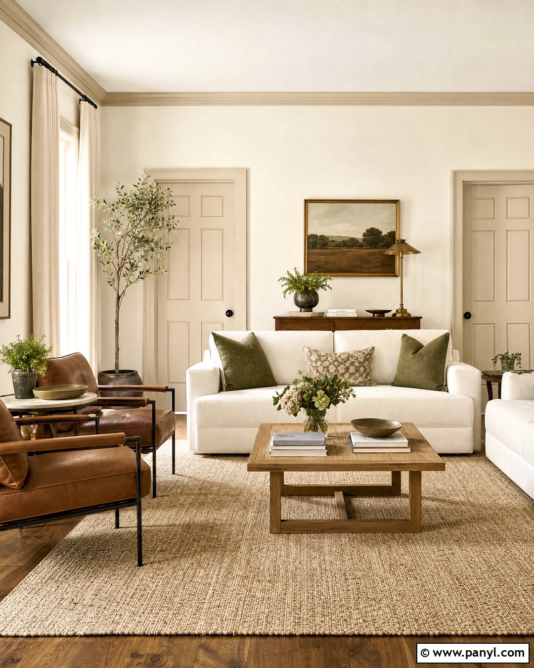 Alabaster Walls With Accessible Beige Trim Living Room - 20 alabaster walls accessible beige trim ideas