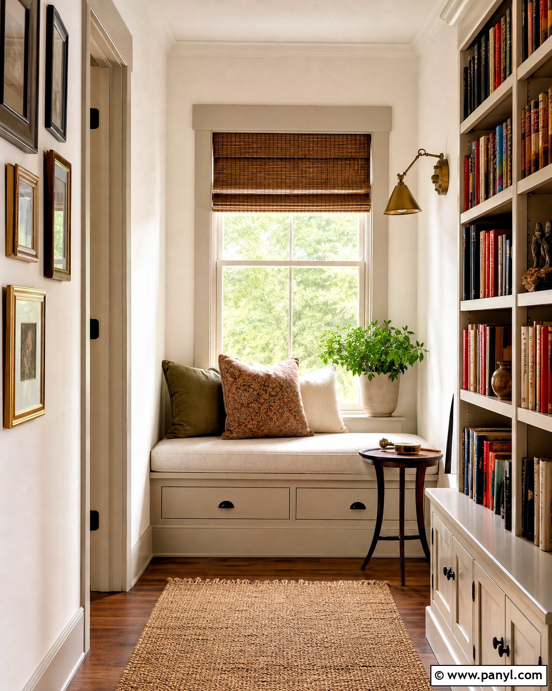 Alabaster Walls With Accessible Beige Trim Reading Nook - 20 alabaster walls accessible beige trim ideas