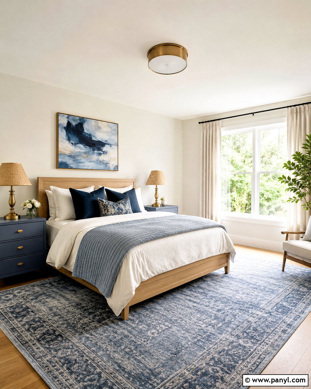 Alabaster Walls With Blue Bedroom Accents - 45 Alabaster Sherwin Williams Walls