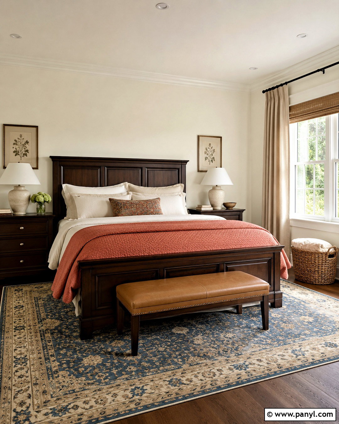 Alabaster Walls With Dark Wood Bedroom Furniture - 45 Alabaster Sherwin Williams Walls