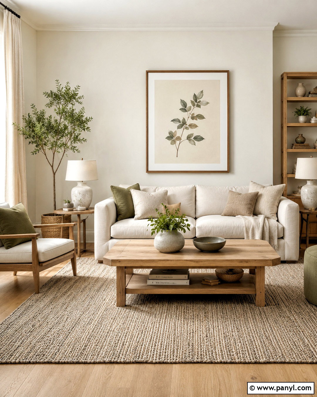 Alabaster Walls With Natural Oak Furniture - 45 Alabaster Sherwin Williams Walls