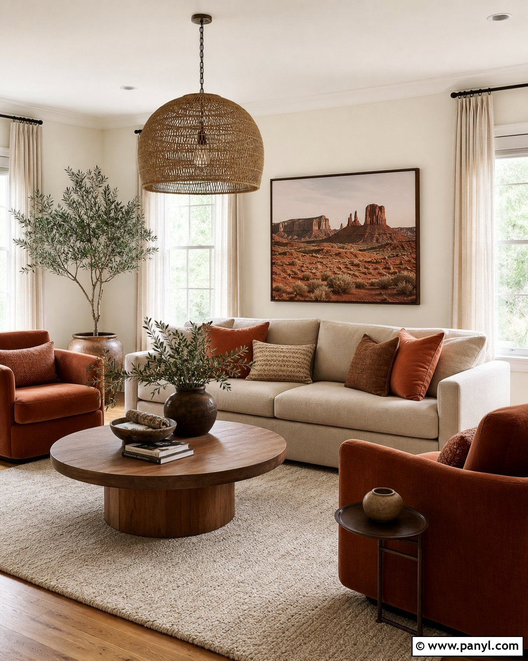 Alabaster Walls With Terracotta Accents - 25 Sherman Williams Alabaster Walls