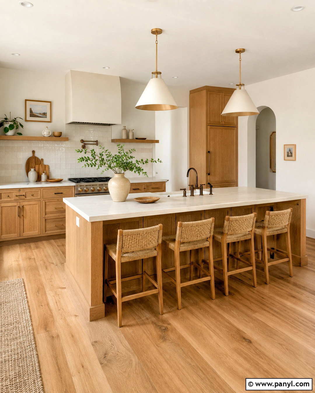 Alabaster Walls With White Oak Kitchen Cabinets - 45 Alabaster Sherwin Williams Walls
