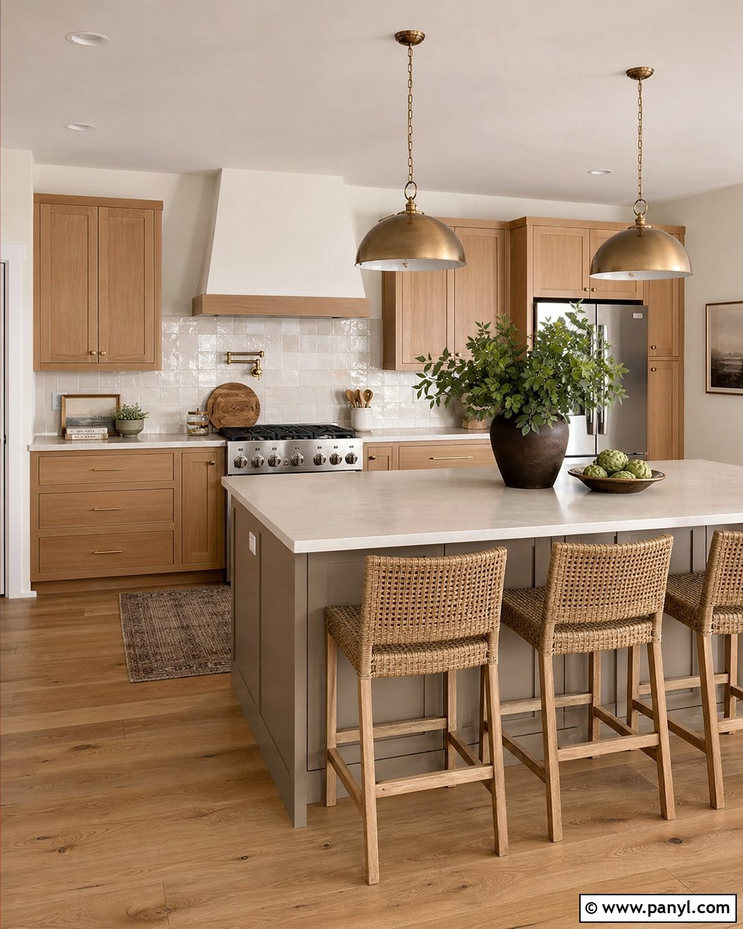Alabaster Walls With White Oak Kitchen Cabinets - 25 Sherman Williams Alabaster Walls