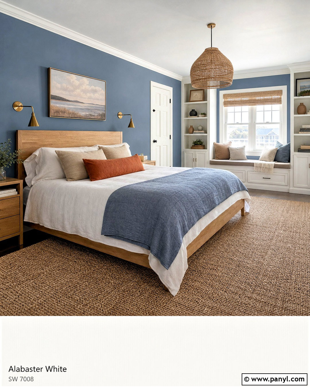 Alabaster White And Smoky Blue - 20 colors that go with alabaster white ideas