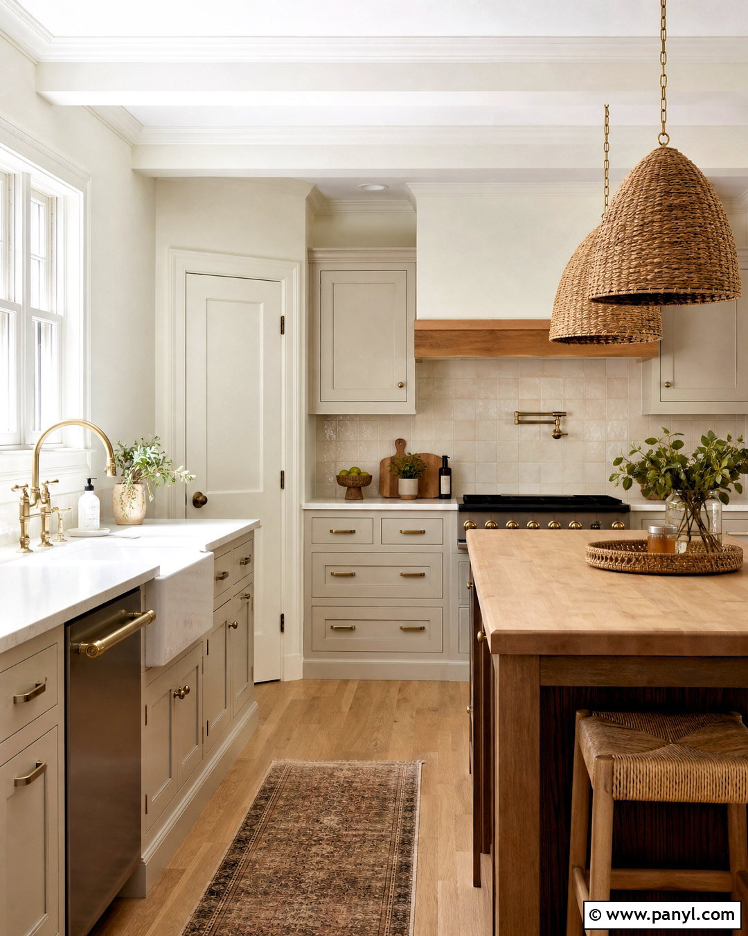 Alabaster White Trim - 20 white trim paint color ideas