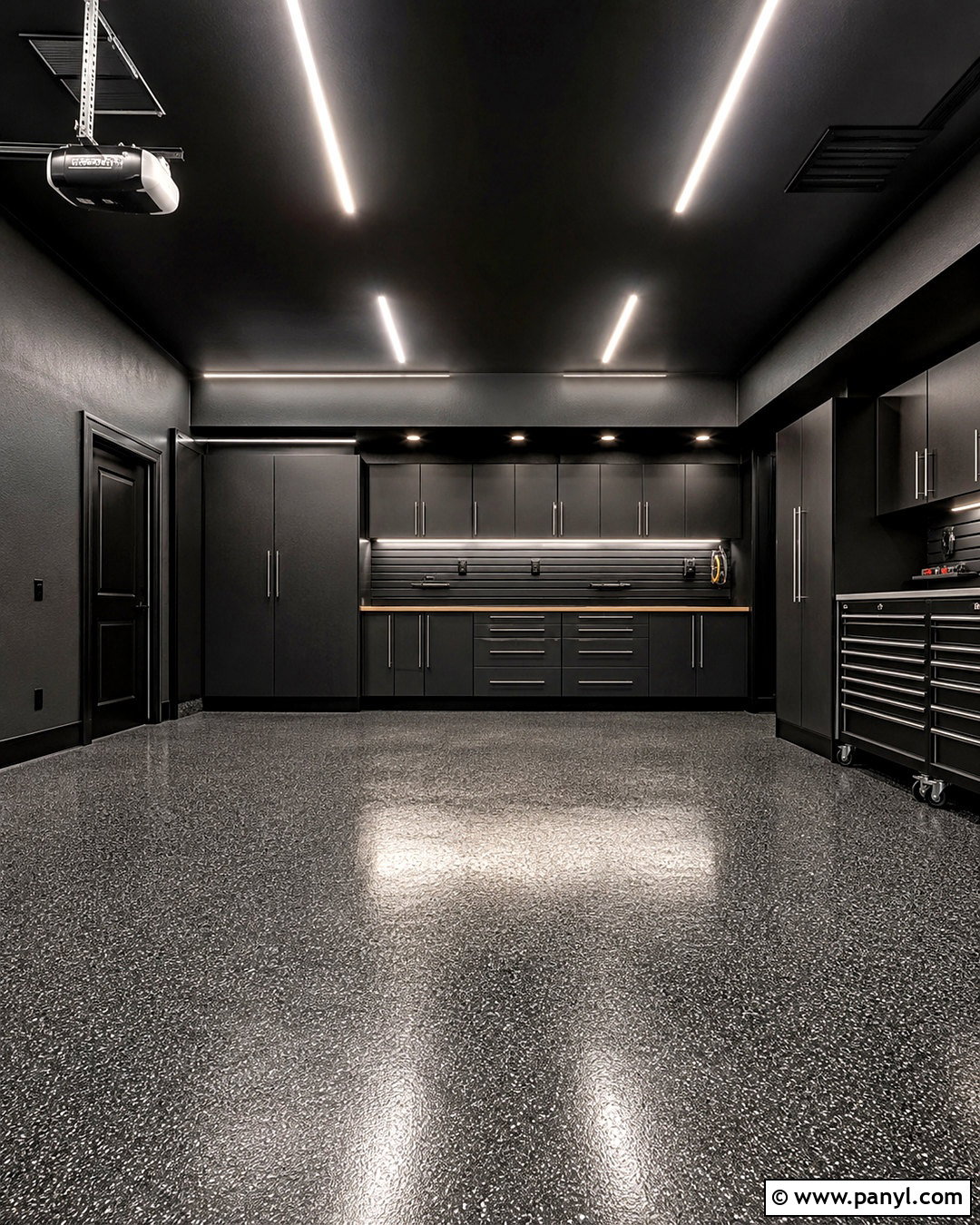 All Black Garage Interior - 20 black garage interior ideas