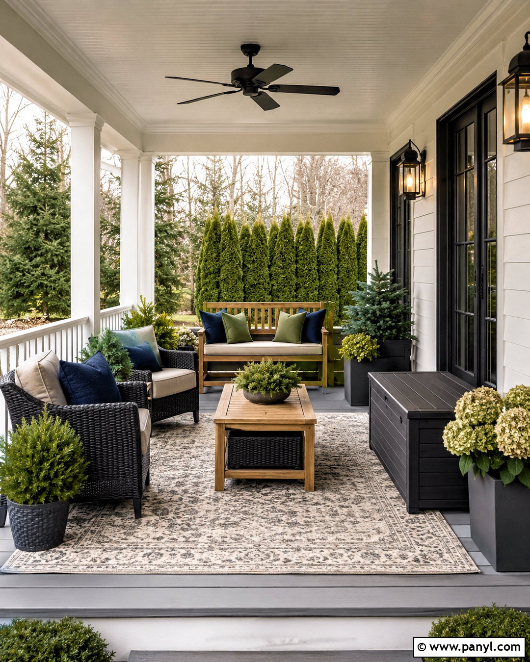 All-Season Front Porch - 20 cozy front porch ideas