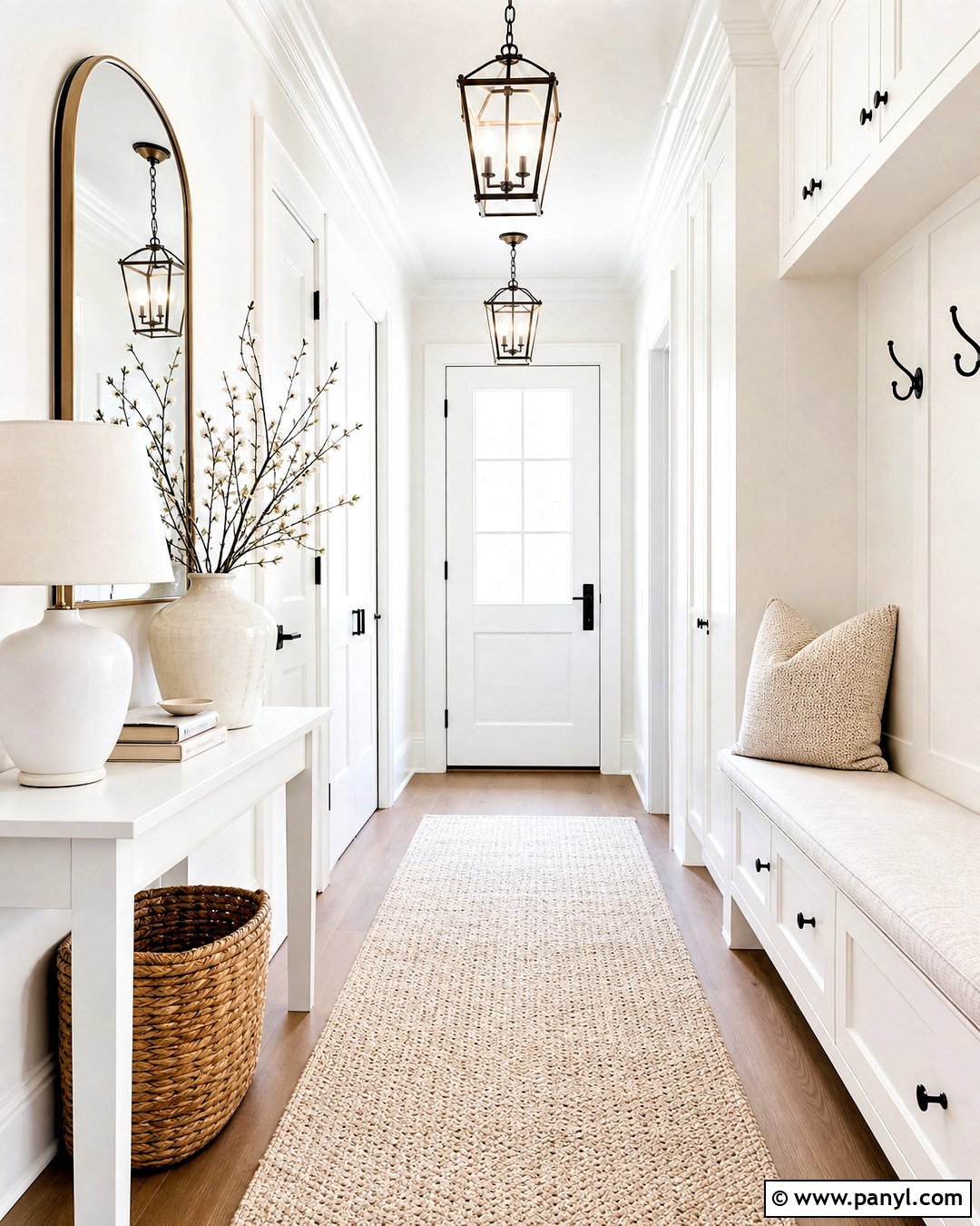 All White Entryway - 20 all white interior ideas