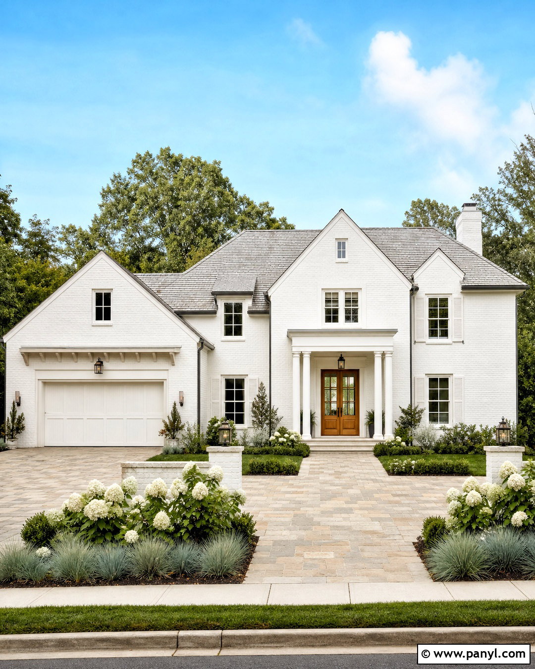 All White Painted Brick Exterior - 20 white painted brick exterior ideas