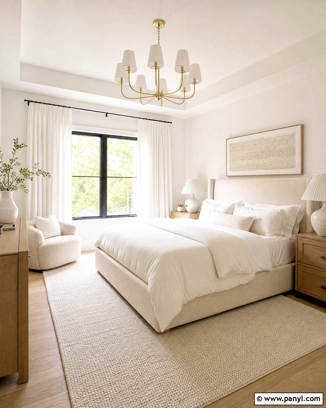 All White Primary Bedroom - 20 all white interior design ideas