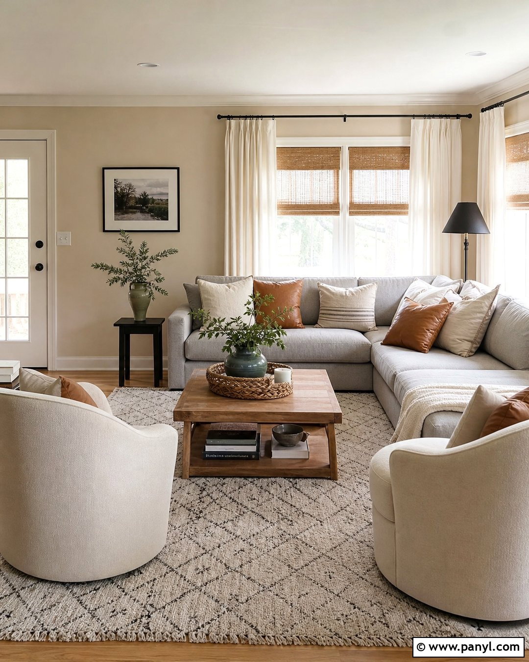 Almond Beige Living Room - 30 beige wall colors for living room ideas