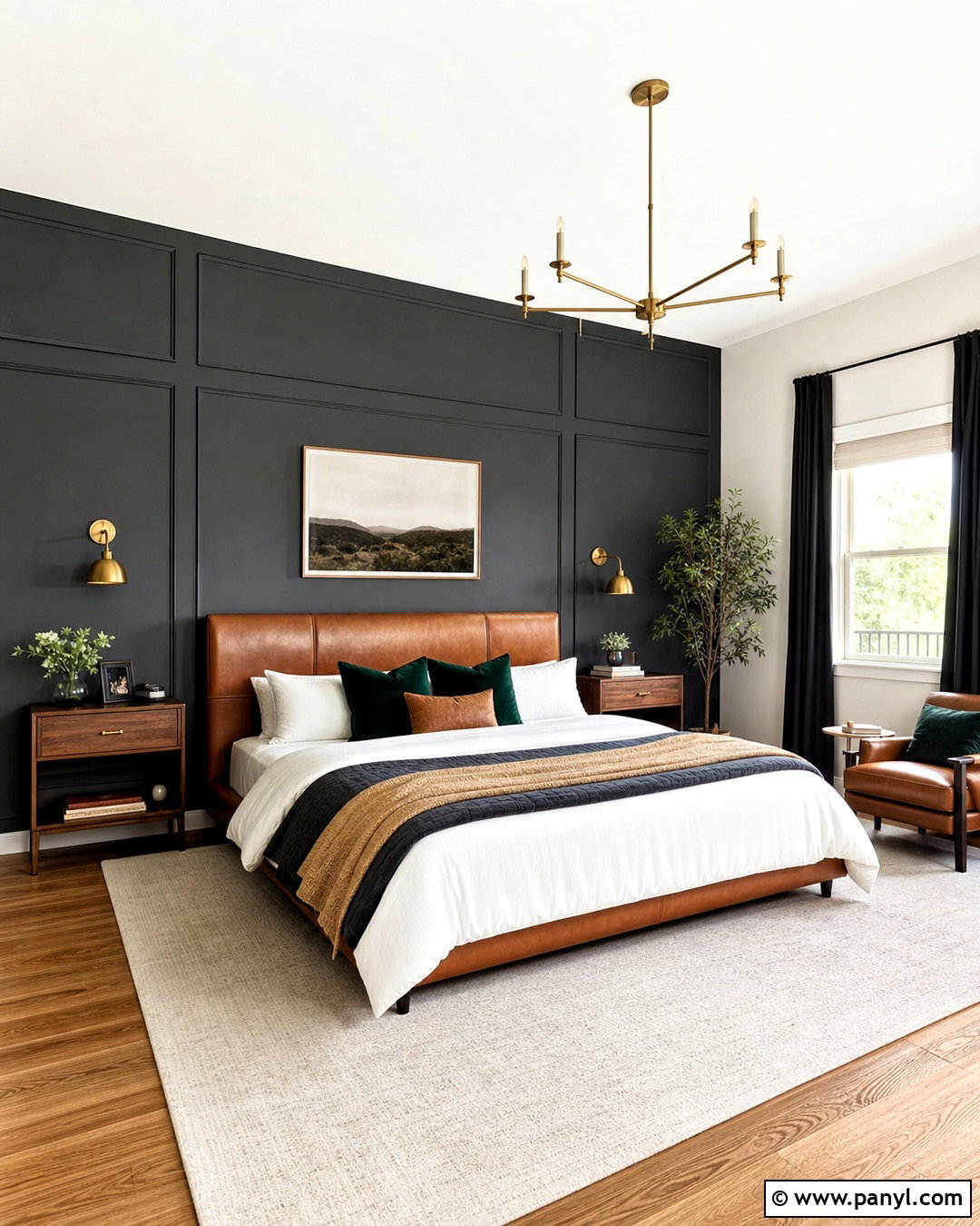 Almost Black Gray Accent Wall - 20 grey accent wall colors