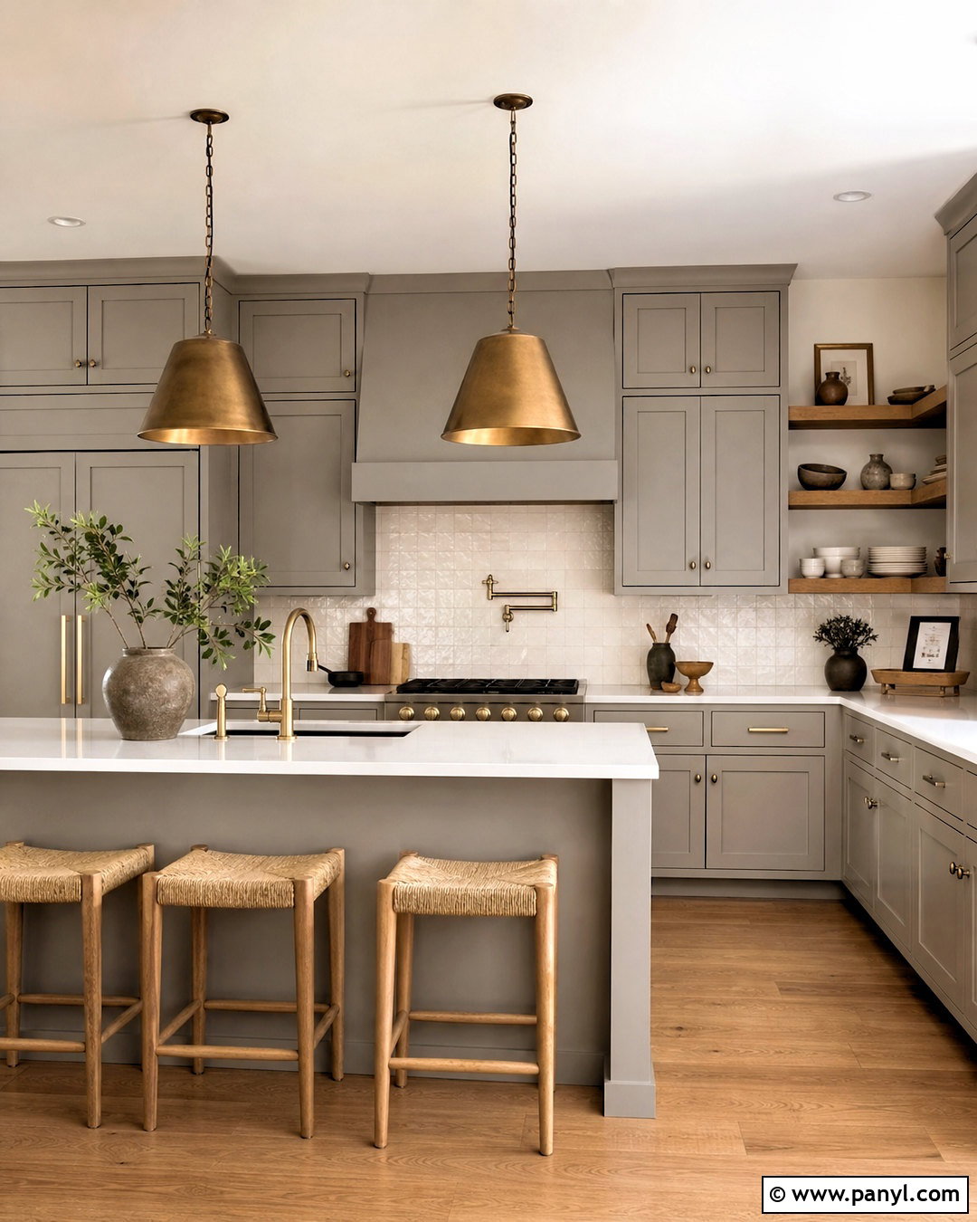 Amazing Gray Kitchen Cabinets - 20 warm gray paint color ideas