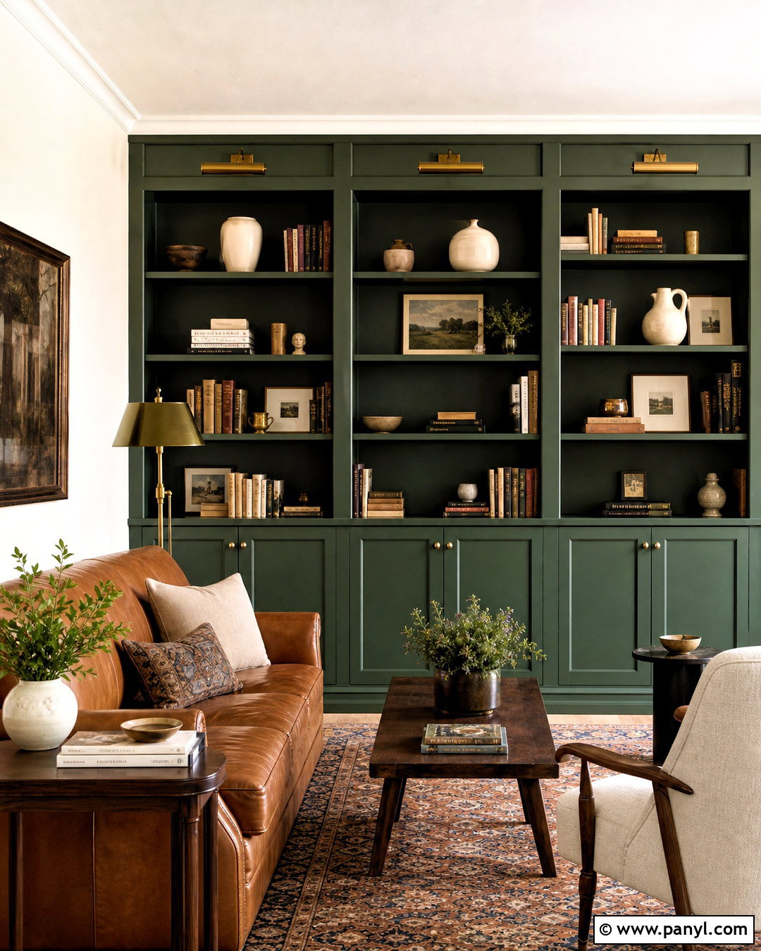 Amazon Green Built-In Bookcases - 20 amazon green benjamin moore ideas