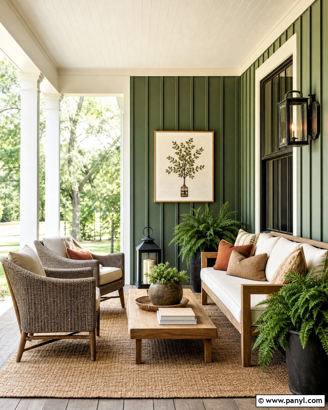 Amazon Green Covered Porch - 20 amazon green benjamin moore ideas