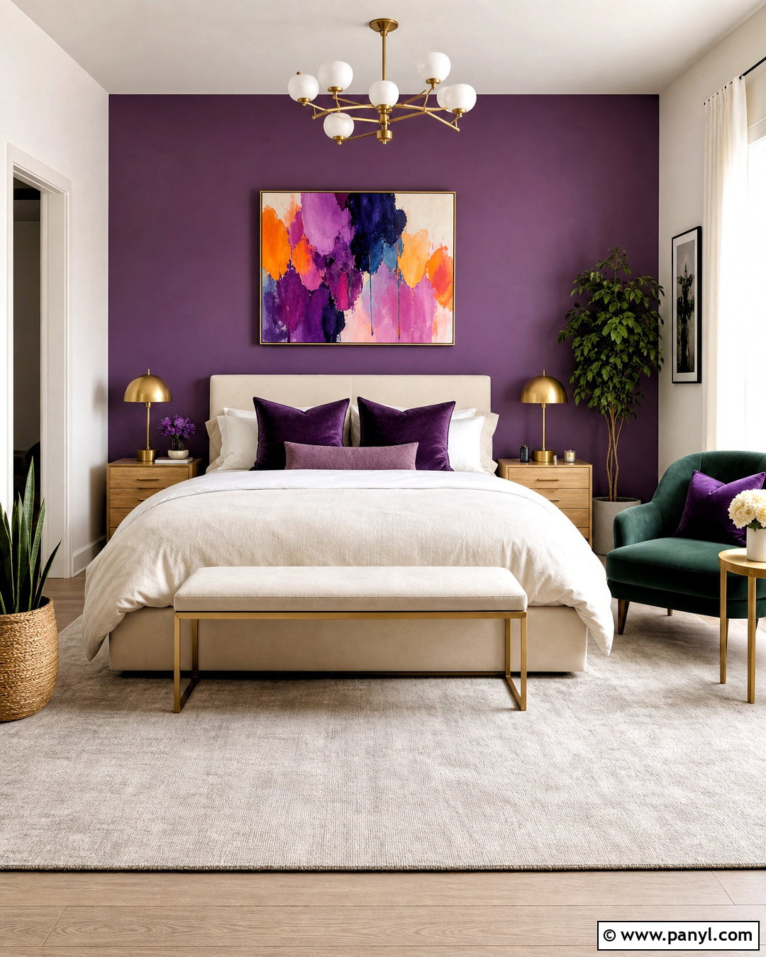 Amethyst Purple Bedroom - 20 purple paint colors bedroom ideas
