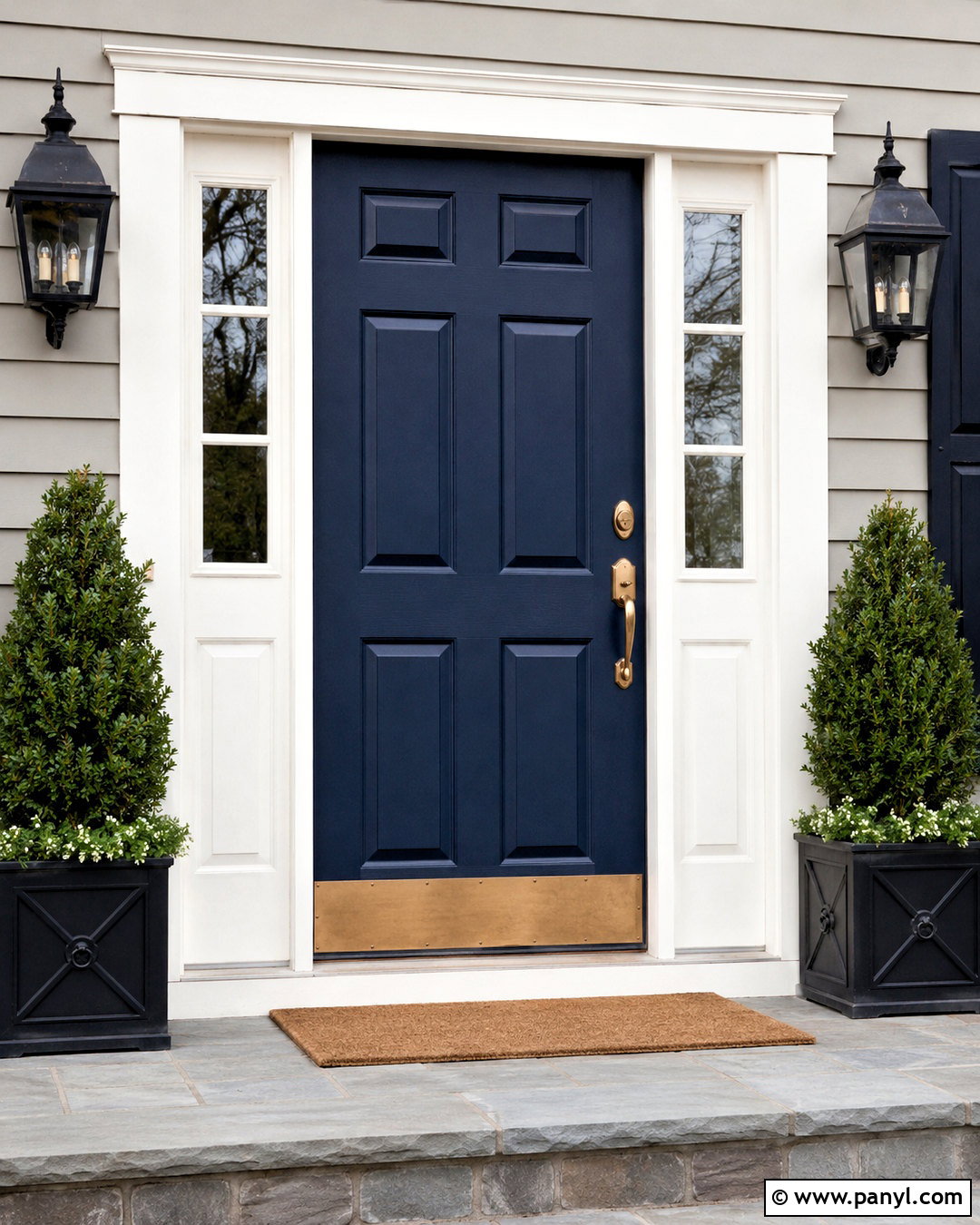 Anchors Aweigh Front Door - 20 deep blue paint colors