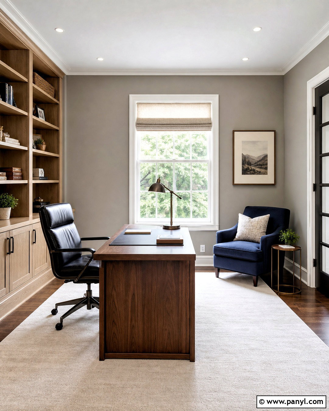 Anew Gray Home Office - 20 sw greige paint colors