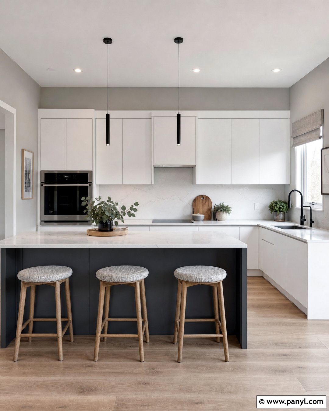 Anew Gray Kitchen Walls In A Modern Kitchen - 20 Anew Gray Kitchen Walls