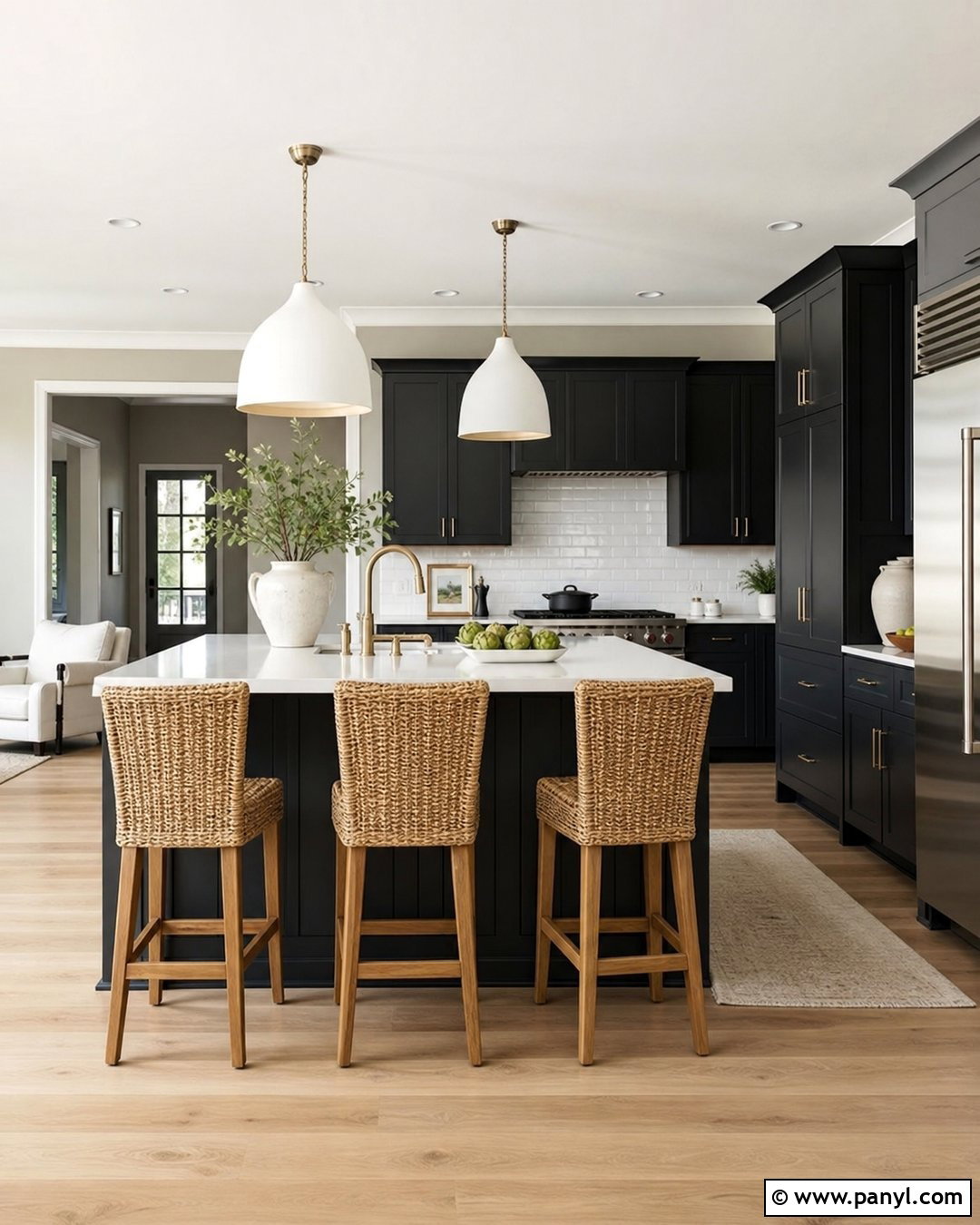 Anew Gray Kitchen Walls With Black Cabinets - 20 Anew Gray Kitchen Walls