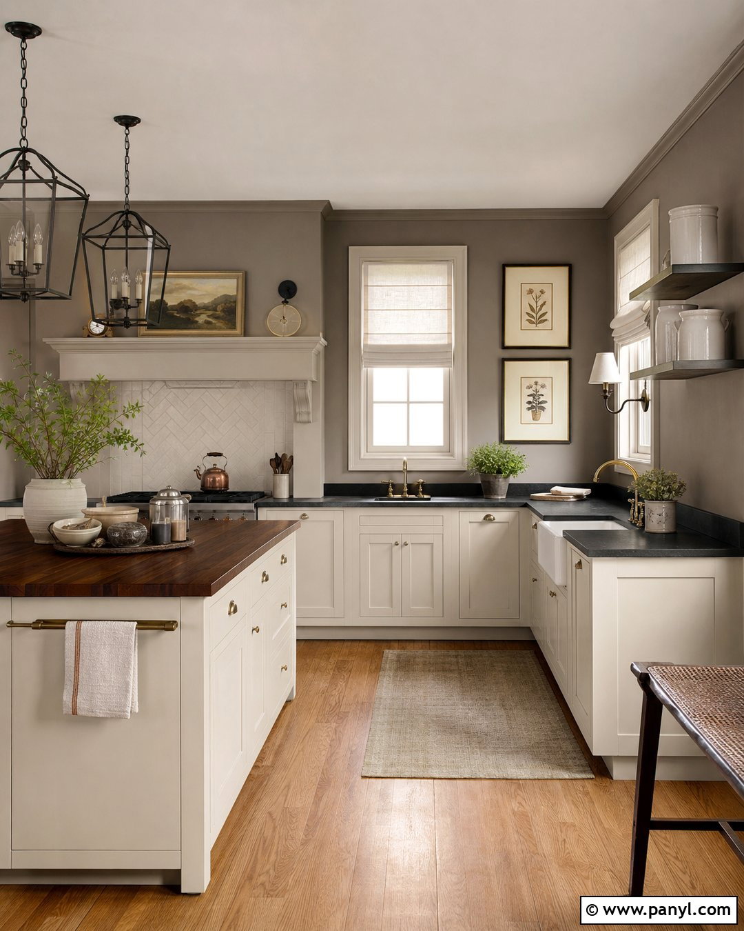 Anew Gray Kitchen Walls With Soapstone Counters - 20 Anew Gray Kitchen Walls