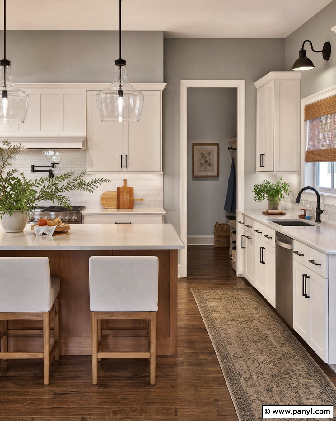 Anew Gray Kitchen Walls With White Subway Tile - 20 Anew Gray Kitchen Walls