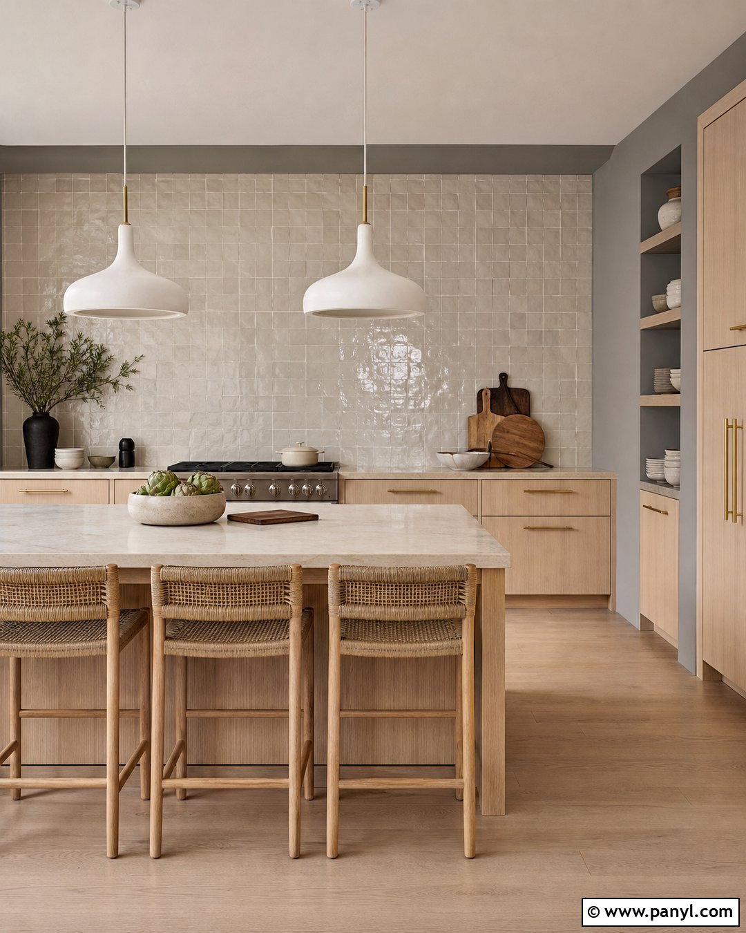 Anew Gray Kitchen Walls With Zellige Tile - 20 Anew Gray Kitchen Walls