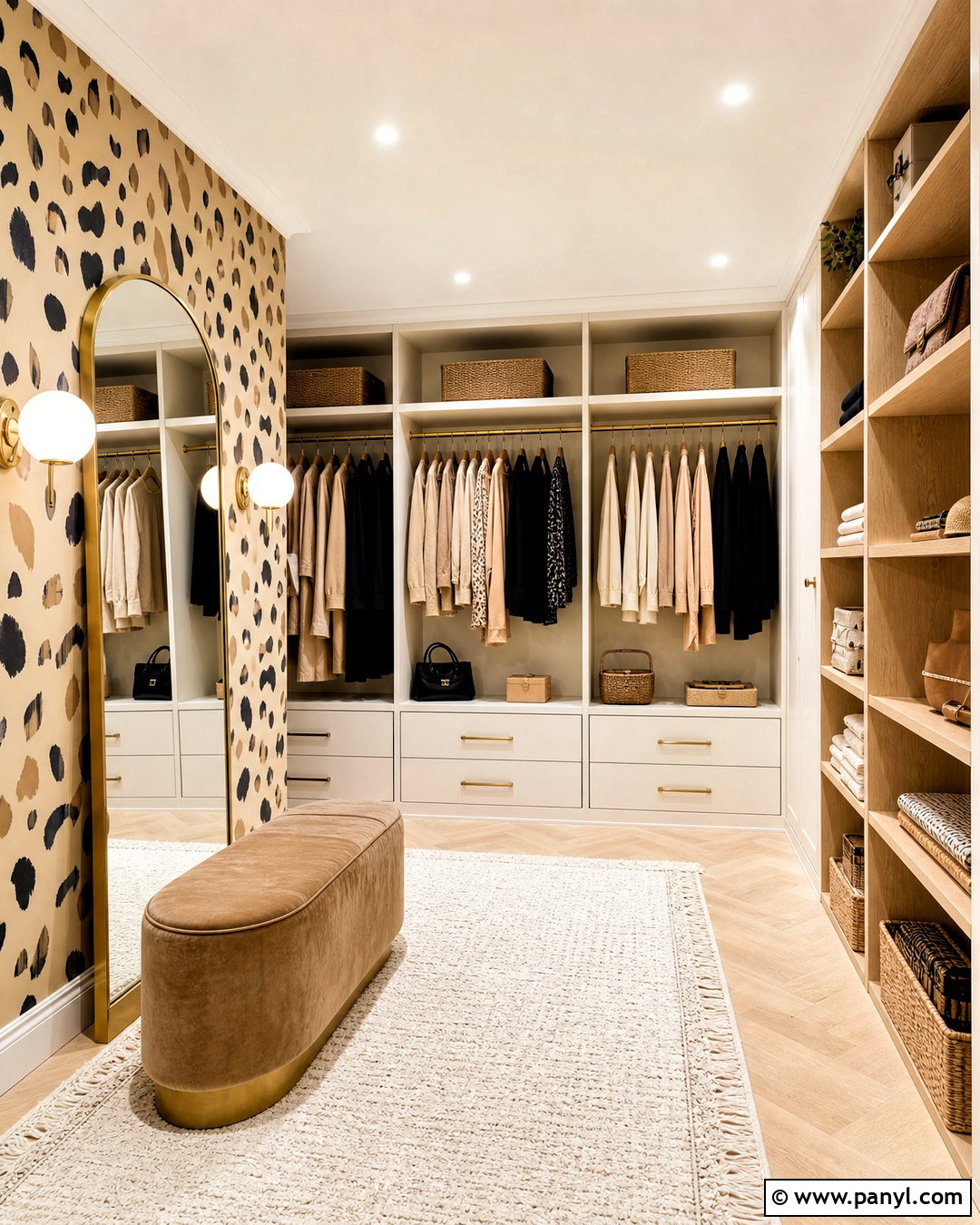 Animal Spot Wallpaper Dressing Room - 20 spot wallpaper ideas