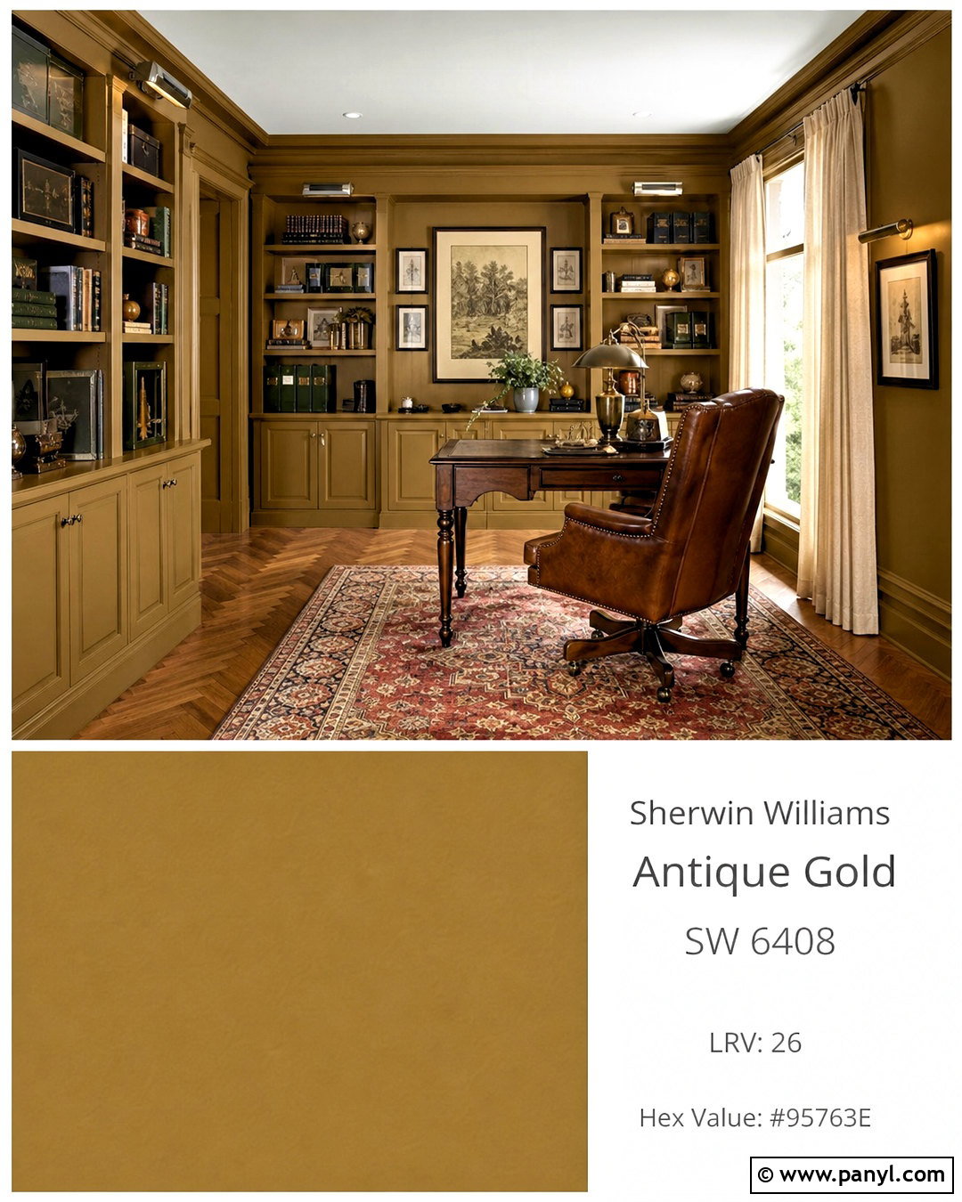 Antique Gold Paint for Office Walls - 20 gold paint colors for walls