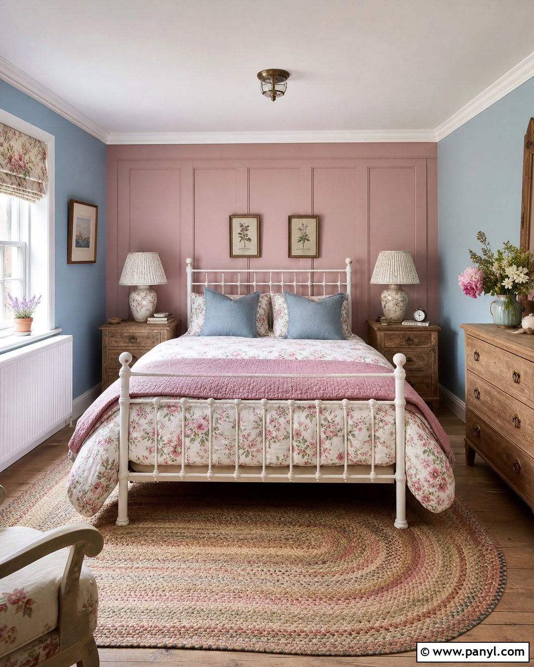 Antique Pink And Duck Egg Blue Walls - 20 Pink And Blue Wall Colors