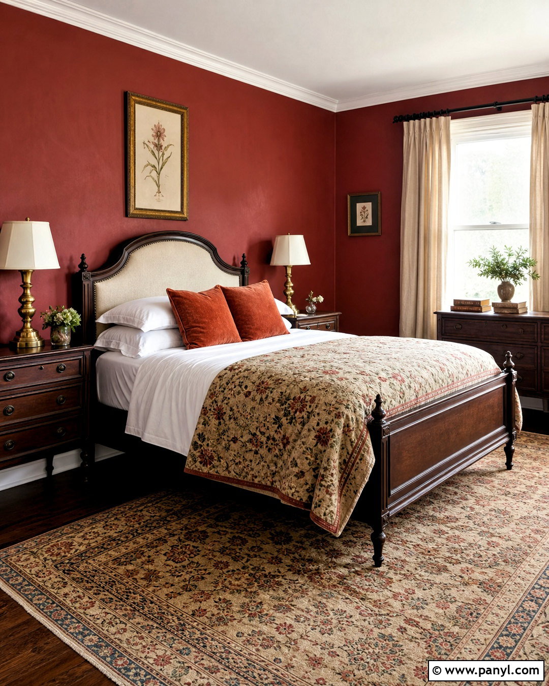Antique Red Bedroom - 20 antique red home decor ideas