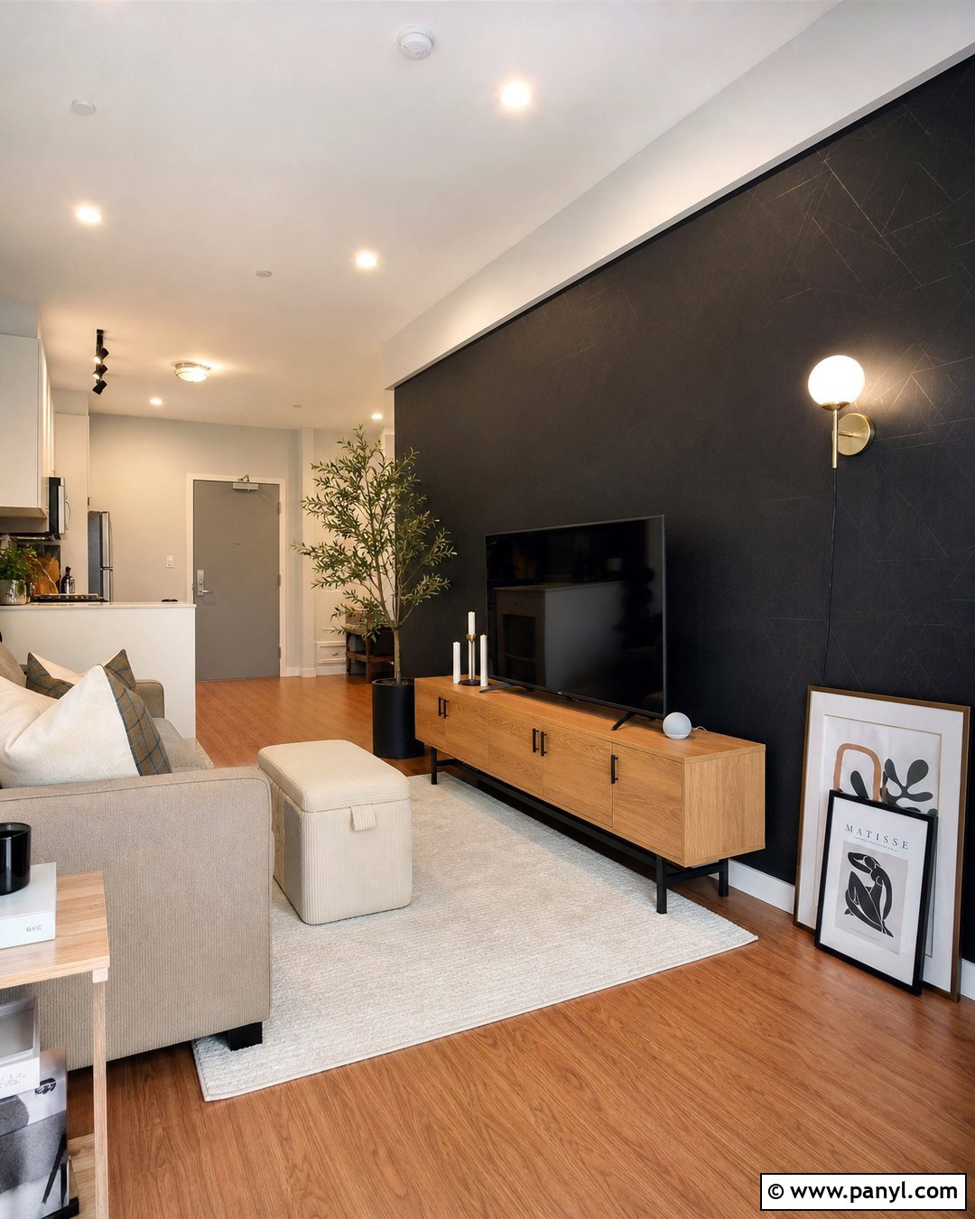 35 Black Wall Behind TV Ideas for a Sleek Modern Setup