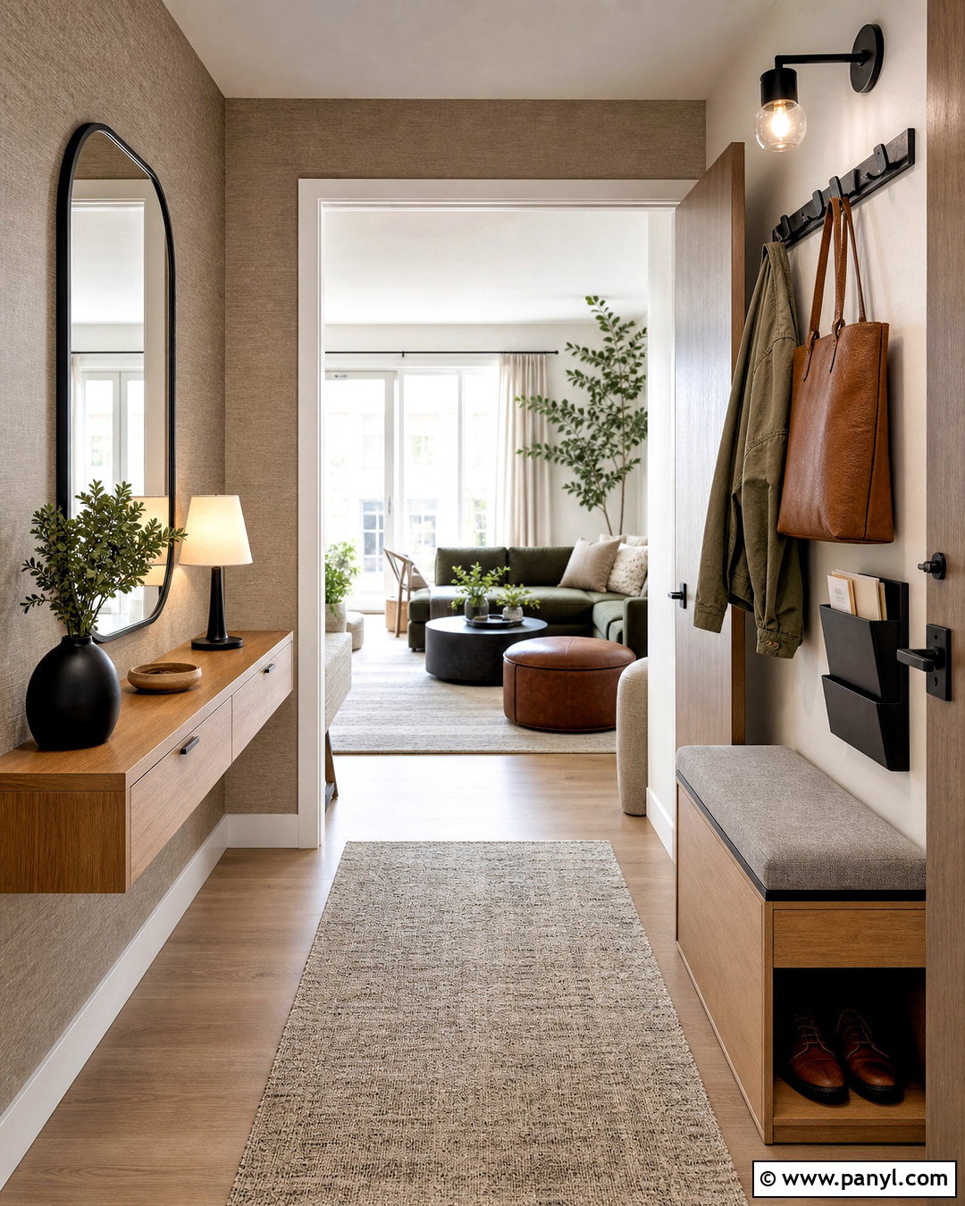 Apartment Entryway With Wall Storage - 20 entryway ideas