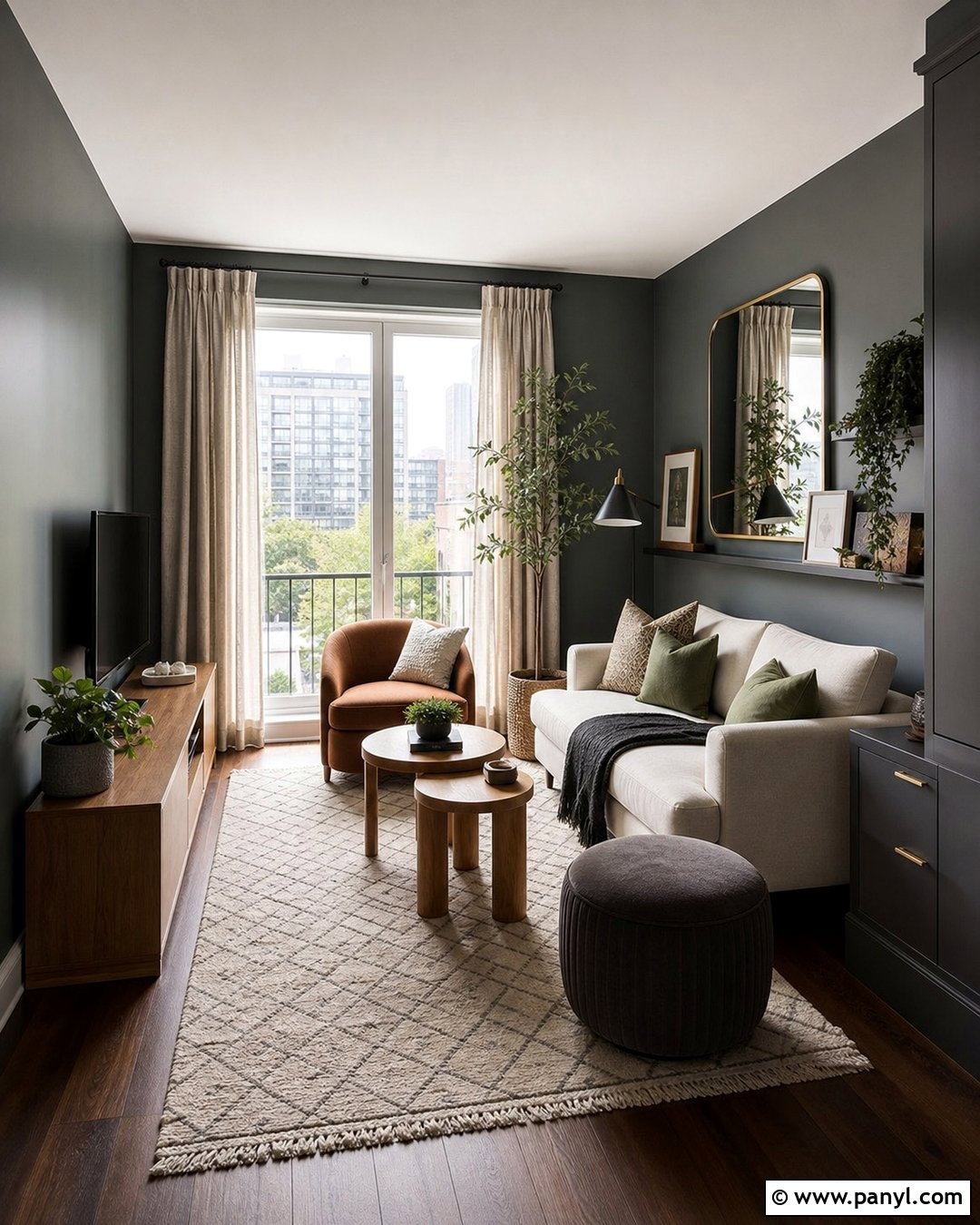 Apartment Living Room With Dark Grey Walls - 30 Dark Grey Living Room Walls