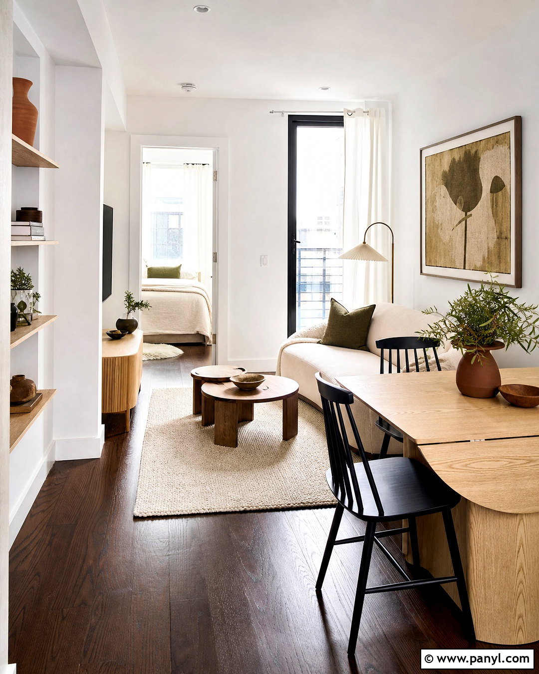 Apartment With Dark Wood Floors - 20 dark wood floors white walls