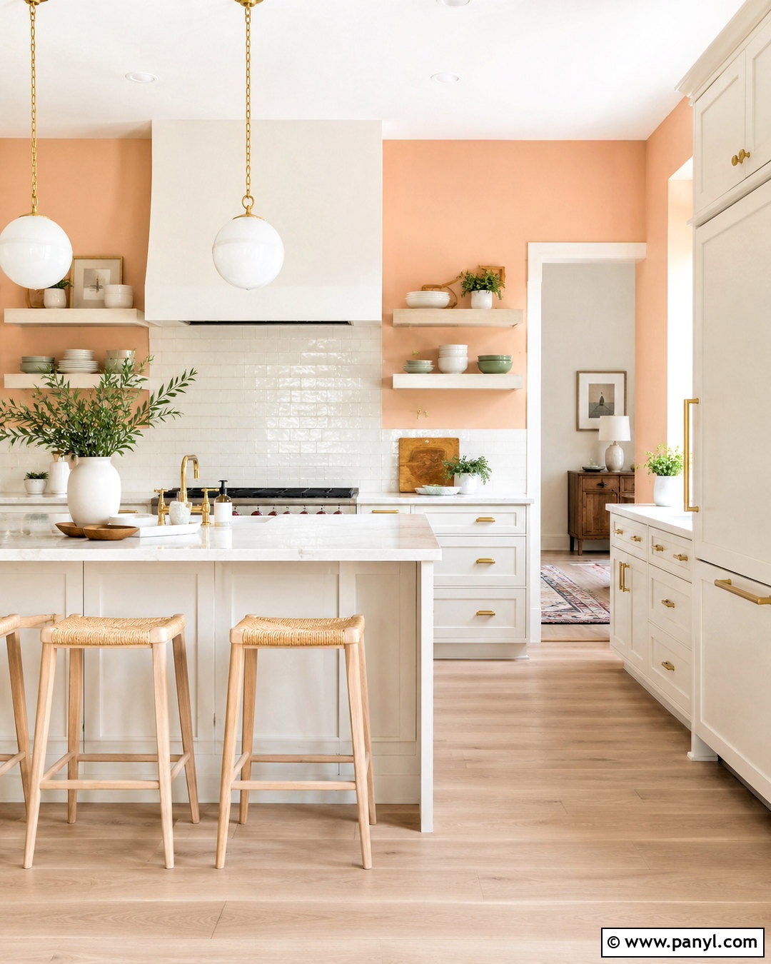 Apricot Orange Kitchen Walls - 20 Warm Orange Wall Color Ideas