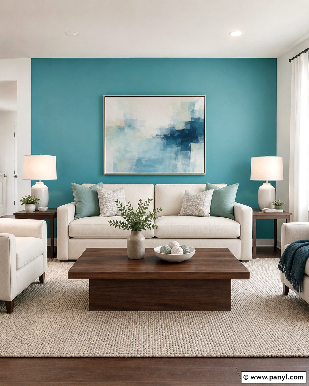 Aqua Accent Wall Living Room - 20 Aqua Living Room Walls