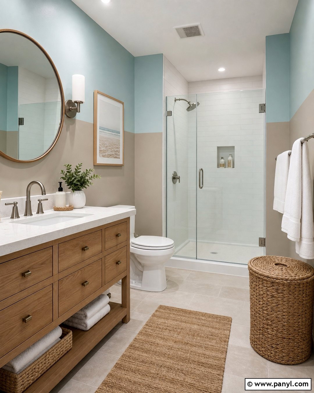 35 Half and Half Painted Walls for Stylish Modern Rooms