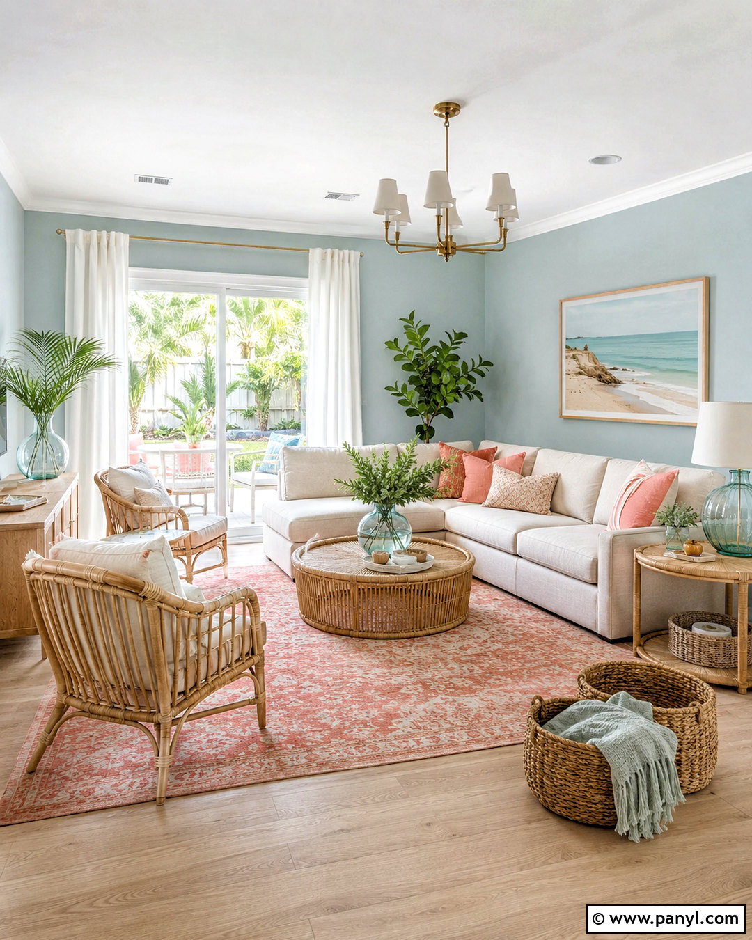 Aqua And Sand Living Room - 20 living room color combination ideas