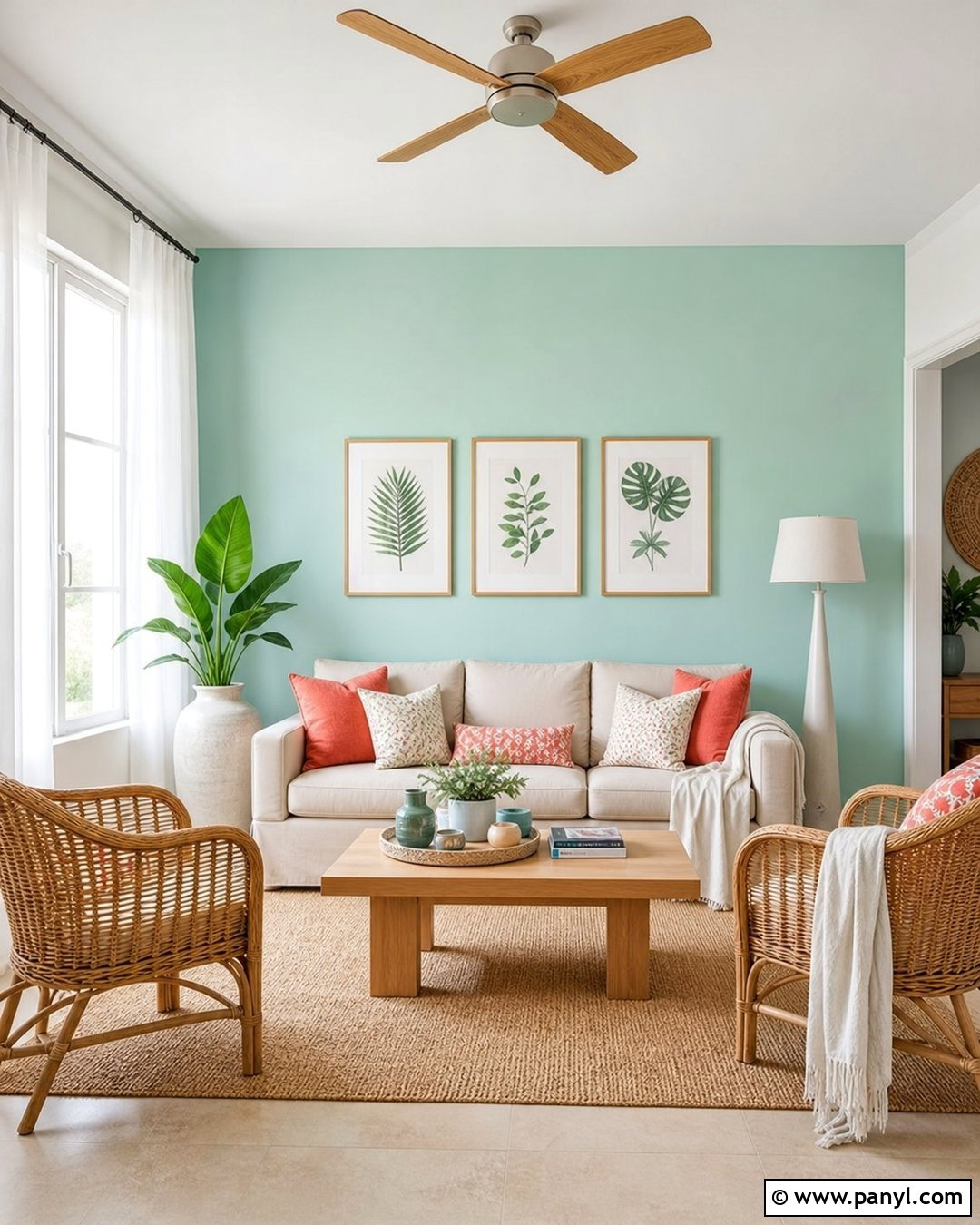 Aqua And White Drawing Room Wall Colour - 30 drawing room wall colour ideas