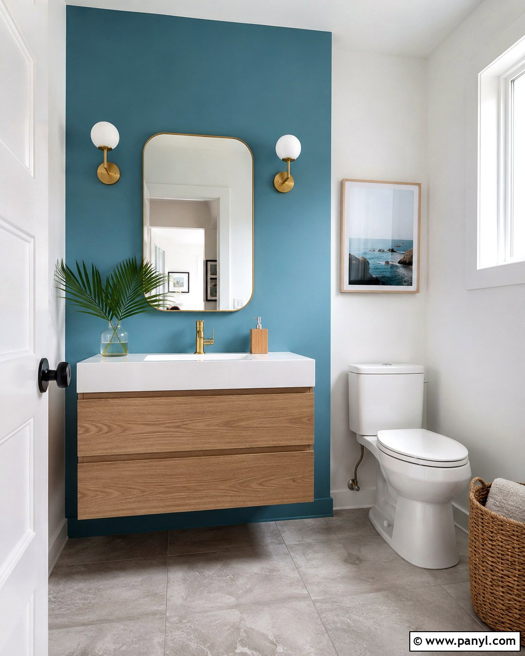 Aqua Bathroom Wall Paint - 20 Color Block Wall Paint Inspiration Ideas