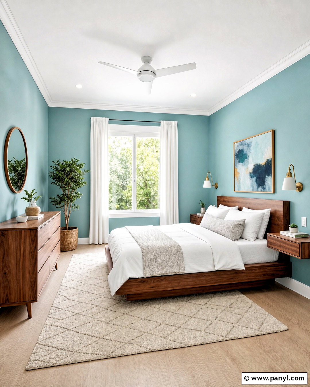 Aqua Blue Bedroom - 20 blue bedroom paint colors