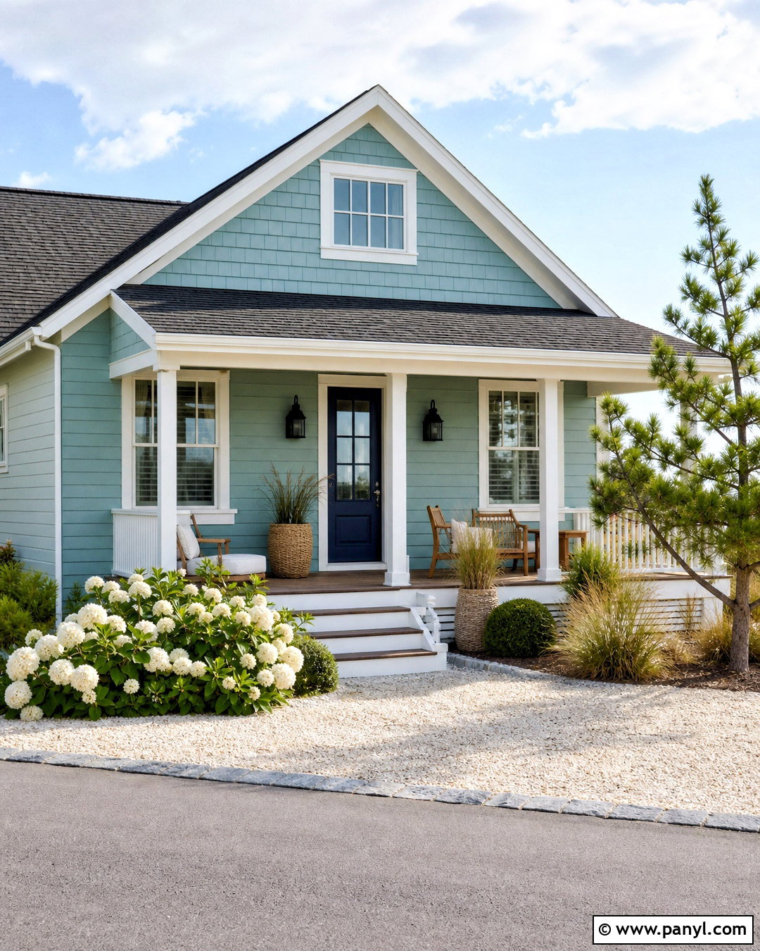 Aqua Exterior With White Trim - 20 home painting ideas exterior ideas