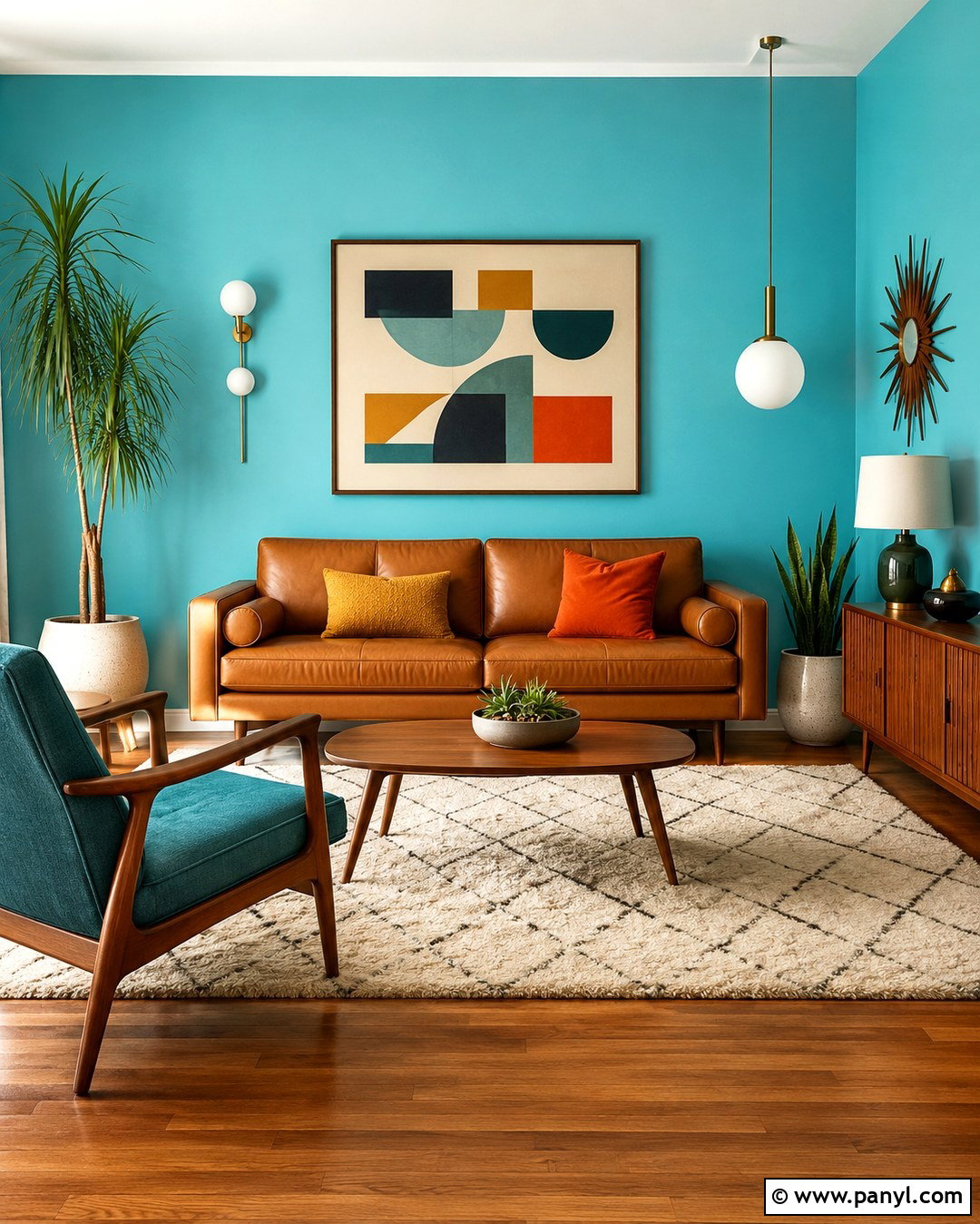 20 Aqua Living Room Walls for Bright, Breezy Modern Spaces