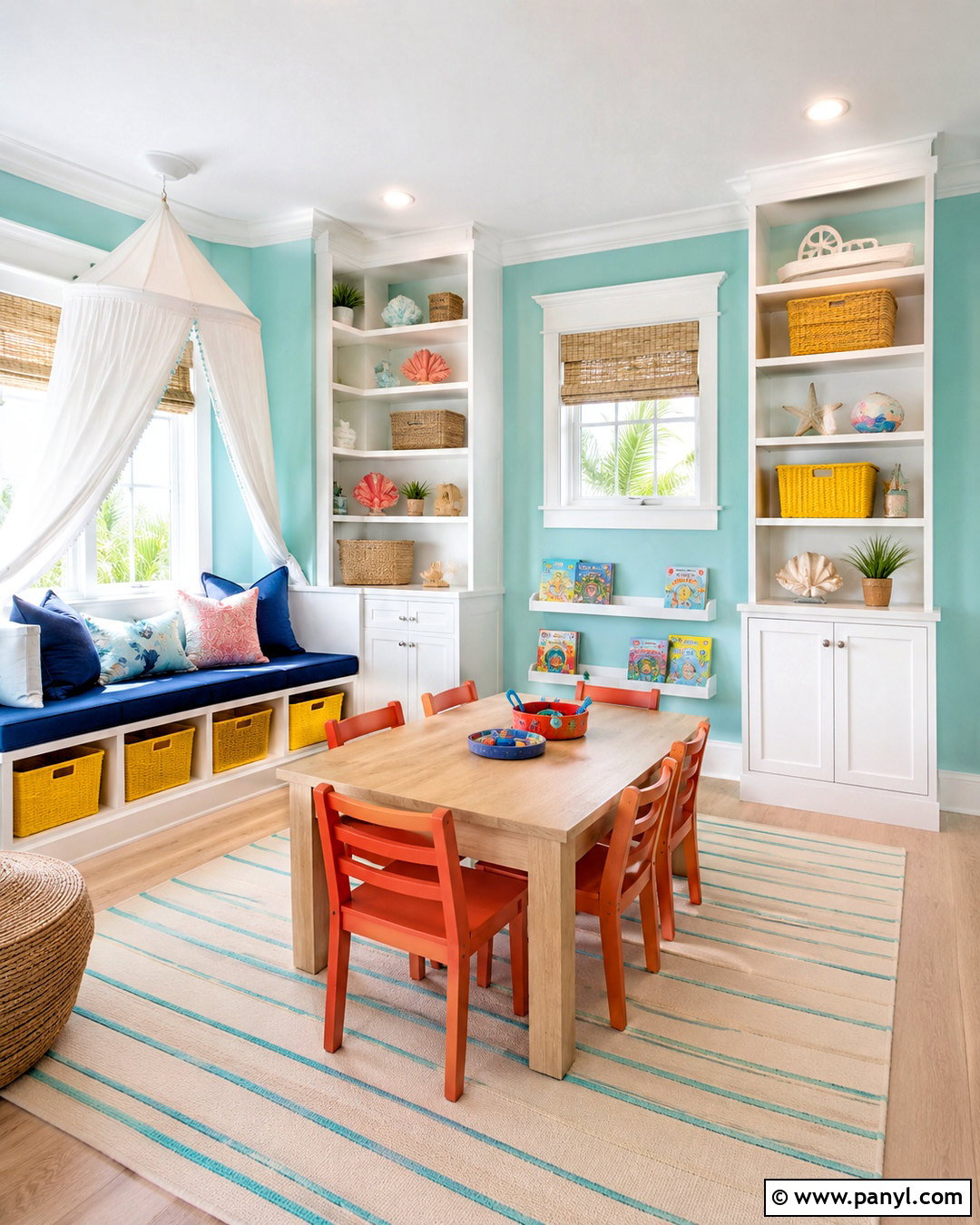Aqua Playroom Paint - 20 playroom paint colors