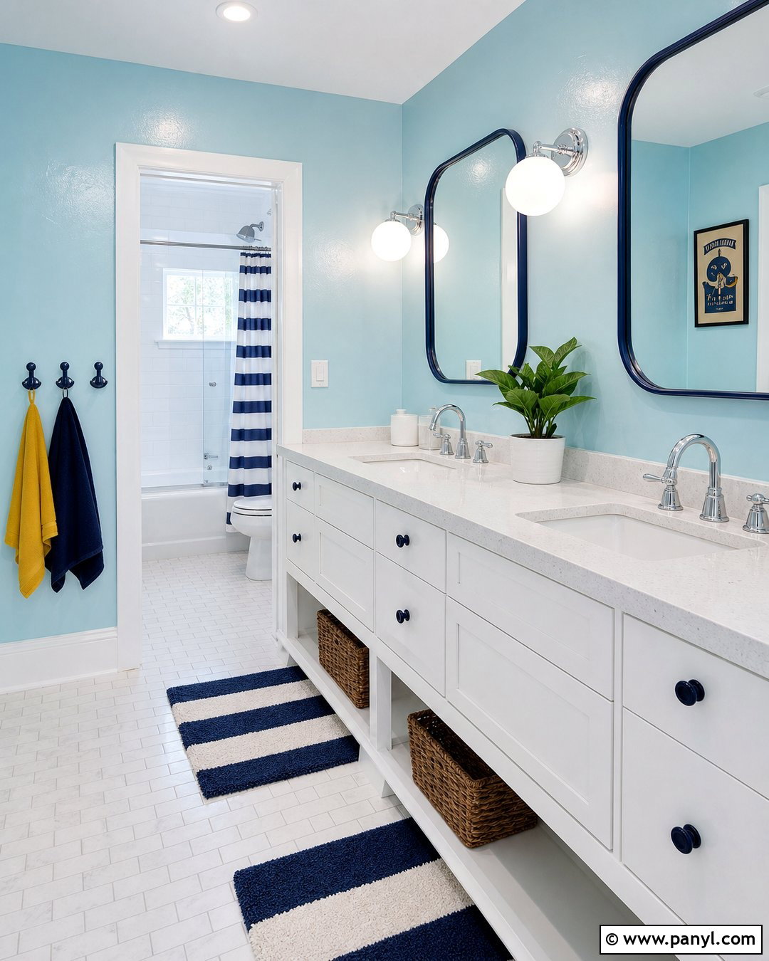 Aqua Semi Gloss Kids Bathroom Walls - 30 Semi Gloss Paint On Walls