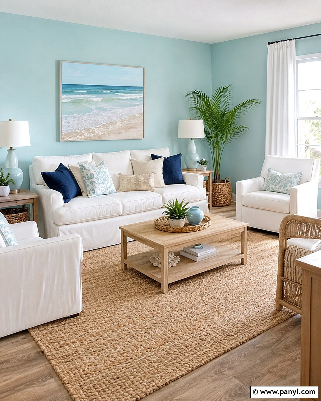 Aqua Wall Paint With White Furniture - 20 aqua wall paint ideas