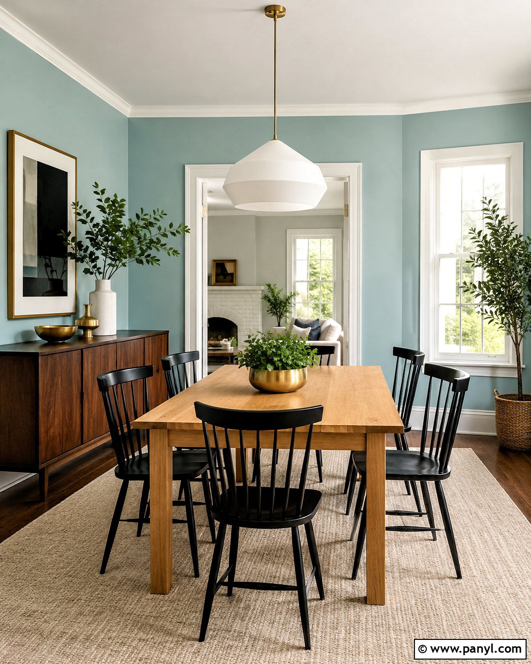 Aquaverde SW 9051 Dining Room - 20 light teal paint colors